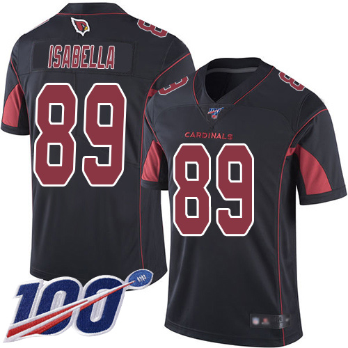 Arizona Cardinals Limited Black Men Andy Isabella Jersey NFL Football 89 100th Season Rush Vapor Untouchable